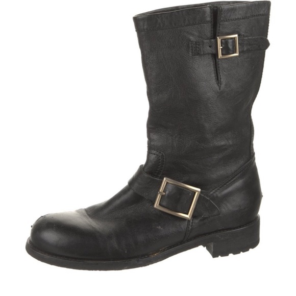 Jimmy Choo Moto Boots 37.5 - Picture 3 of 10